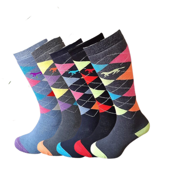 WOMEN THERMAL KNEE HIGH SOCKS (EQUESTRIAN DESIGN)