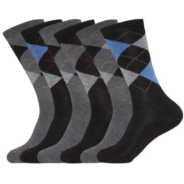 Men’s Design Socks - Diamond (Pack of 6)
