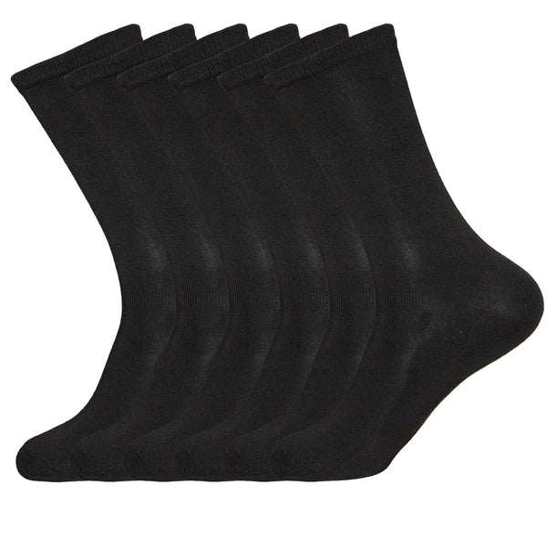 Men’s Design Socks - Black (Pack of 6)