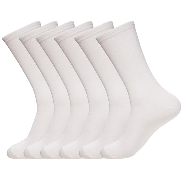 Men’s Design Socks - Plain White Collection Pack of 6