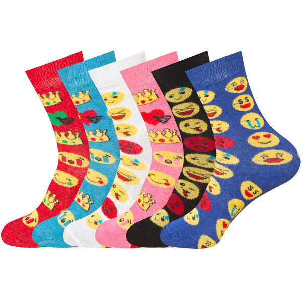 Ladies Design Emoji Socks-size (4-7)