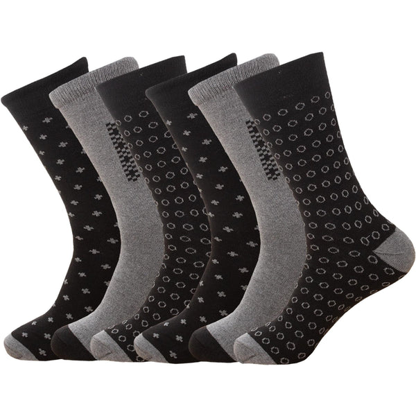 Men’s Design Socks - Patterned Collection Pack of 6