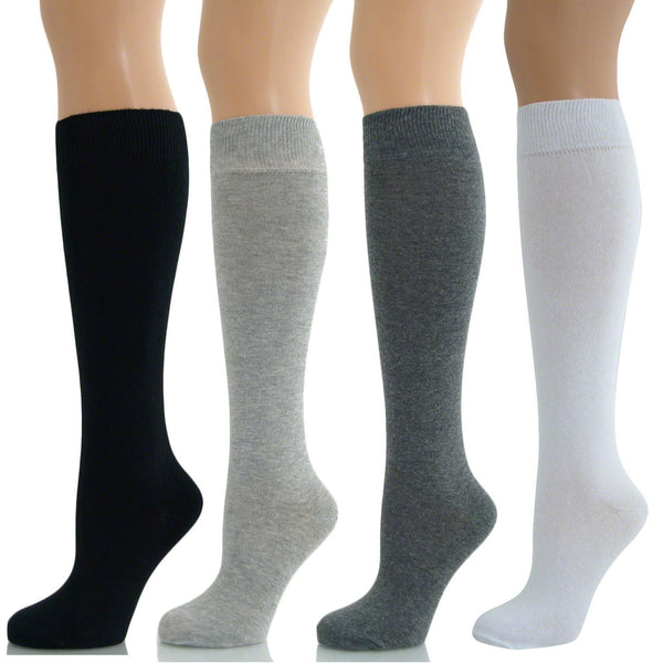 KIDS PLAIN KNEE HIGH SOCKS