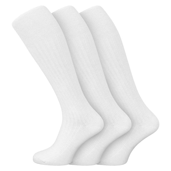 Men Knee High Socks White Long Hoose